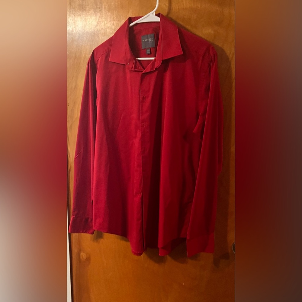 Madison Slim fit button down dress shirt long sleeve